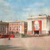 Площадь металлургов и кинотеатр Металлург. Белорецк 1976